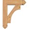 Ekena Millwork Westlake Arts and Crafts Smooth Bracket w/ Offset Brace, Western Red Cedar, 5 1/2"W x 18"D x 22"H BKT0604X18X22WTL03SWR - alternate 4